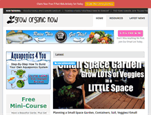 Tablet Screenshot of groworganicnow.com
